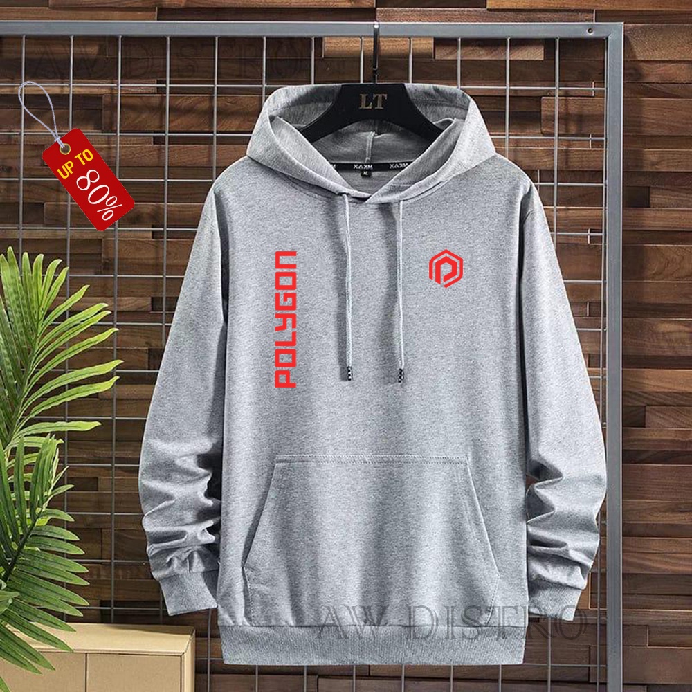 COD Promo Termurah Sweater Hoodie Modern PLG KIRKA Text Merah Premium Quality