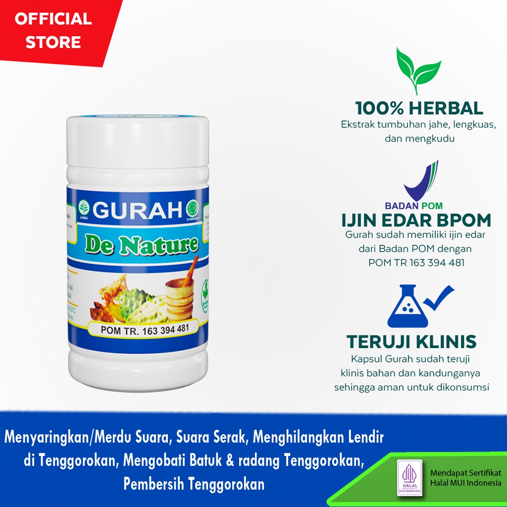 Obat Gurah Pita Suara Herbal Agar Suara Merdu Nafas Panjang De Nature