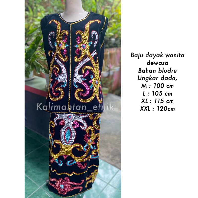 BAJU DAYAK WANITA DEWASA