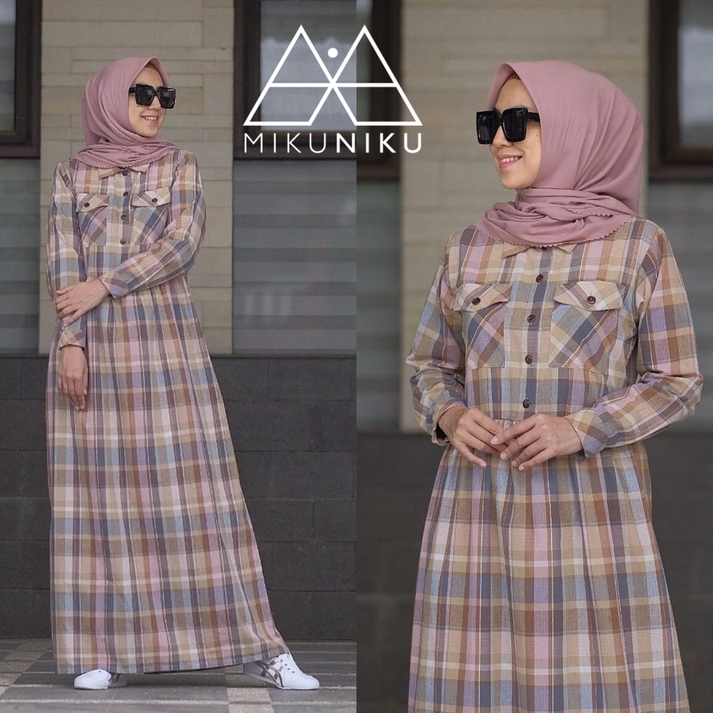 REIMA by MIKUNIKU (Gamis kasual, Gamis harian simple, Gamis kasual, Gamis simple kasual, Gamis)