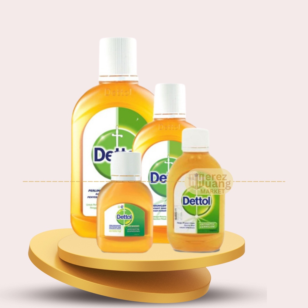 DETTOL ANTISEPTIK LIQUID - Cairan Antiseptik  245ml, 495ml, 750ml, 1000ml / 1 Liter