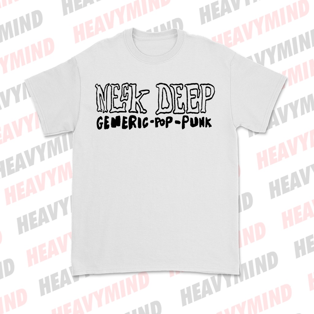 Kaos Band Neck Deep Tour Poster Free Sticker