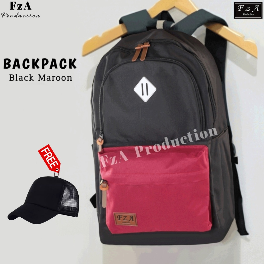 FzA Official - Tas Ransel Punggung Distro Casual Pria Wanita / Tas Ransel Laptop Backpack Original - BMRTP