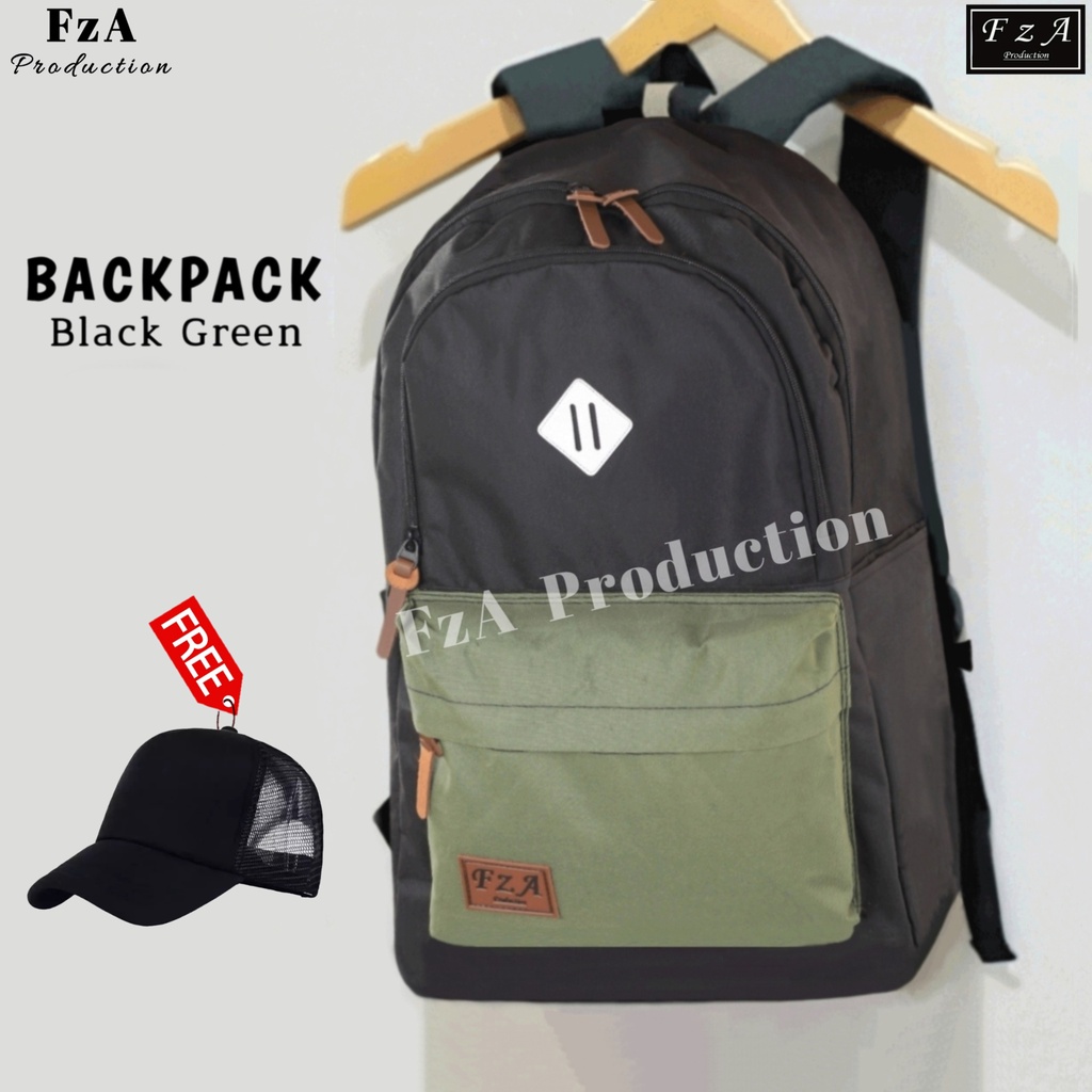 FzA Official - Tas Ransel Punggung Distro Casual Pria Wanita / Tas Ransel Laptop Backpack Original - BGTP