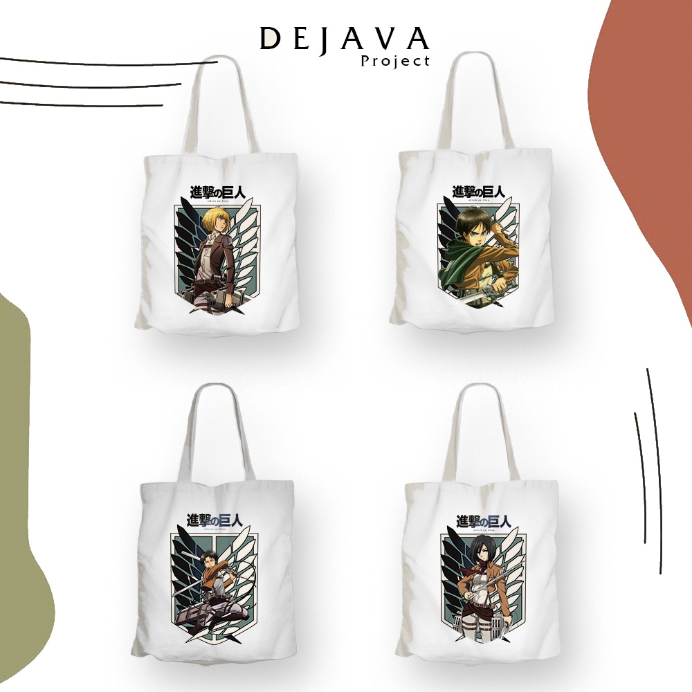 TERBARU TOTEBAG KANVAS ORIGINAL DEJAVA TOTEBAG KANVAS TERBAIK ANIME AOT