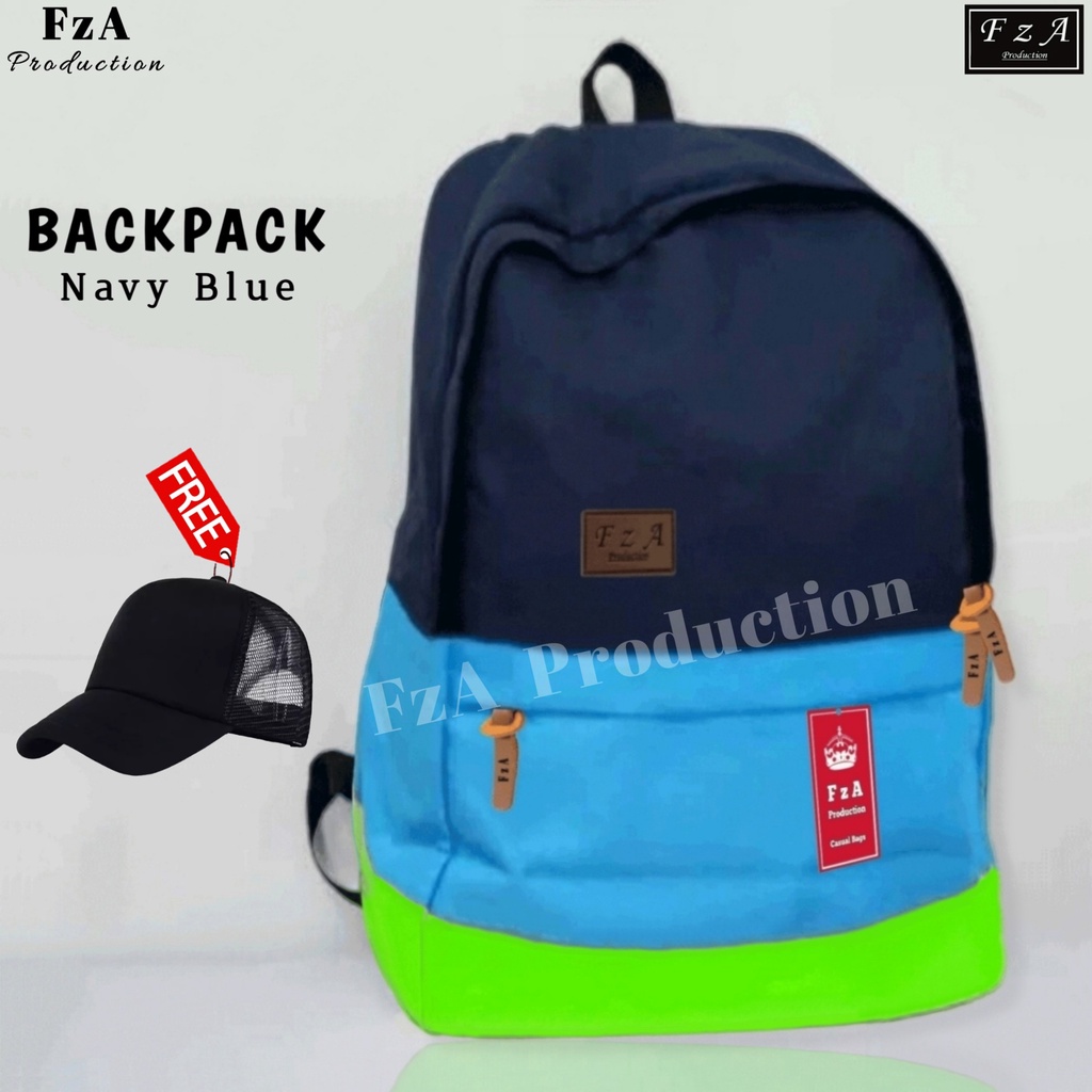 FzA Official - Tas Ransel Punggung Distro Casual Pria Wanita / Tas Ransel Laptop Backpack Original - NBTP