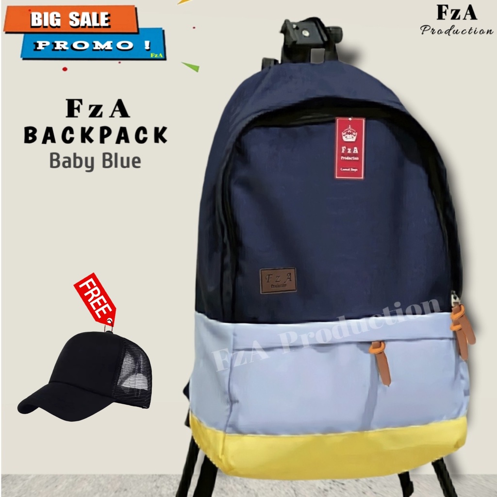 FzA Official - Tas Ransel Distro Casual Pria Wanita / Tas Ransel Laptop Backpack Sekolah Kuliah Distro Original Tas Punggung Laptop - BBTP