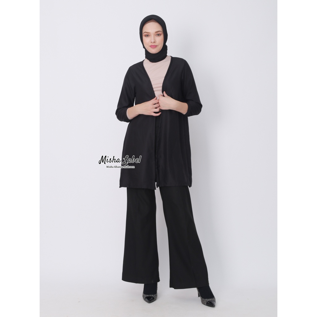 CARDIGAN OUTER WANITA BASIC POLOS PREMIUM By MISHA LABEL / Cardigan / Outer / Basic Polos / Bahan Shakila / Fora Outer