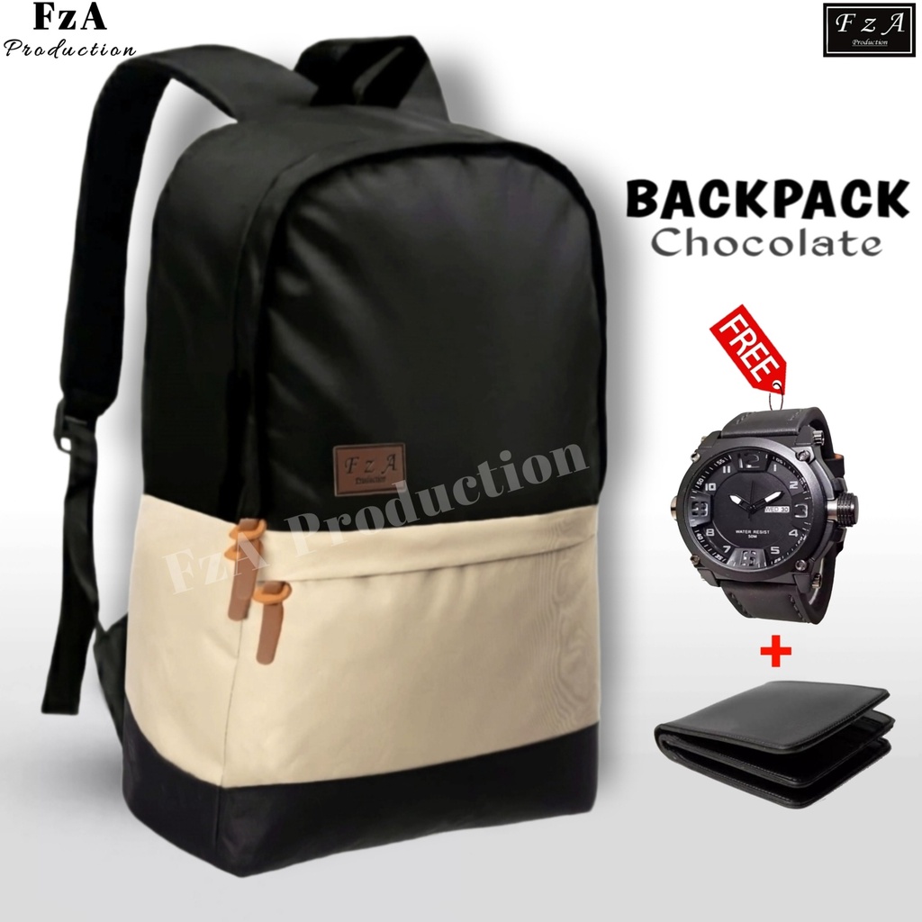 FzA Official - Tas Ransel Gendong Laptop Distro Sekolah Kuliah Pria Wanita Backpack Murah Original Tas Punggung Laptop - CCQD