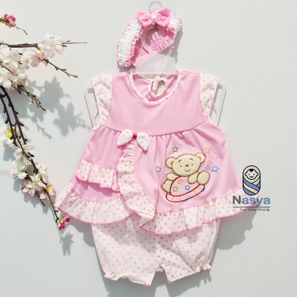 [P-031] Dress Bayi (0-6 bulan) / Setelan Bayi Perempuan