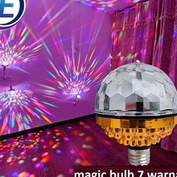 Diskon✔️⭐-LAMPU DISCO PUTAR 7 WARNA / Bohlam Lampu Disco Magic Ball RGB / Lampu LED RGB E27 / LAMPU 