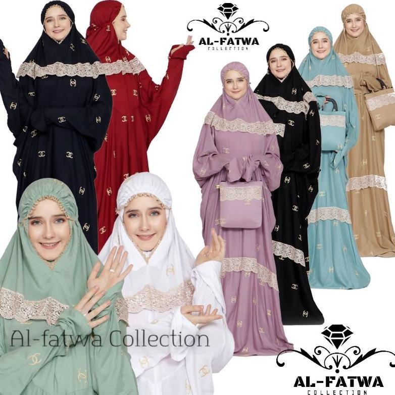 TERBARU Mukena Terusan / Mukena Terusan Dewasa / Mukena Terusan Syanela / Mukena Bordir Dewasa /Muke