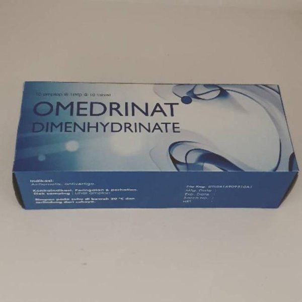 omedrinat box isi 100 tablet / pengganti dramamine
