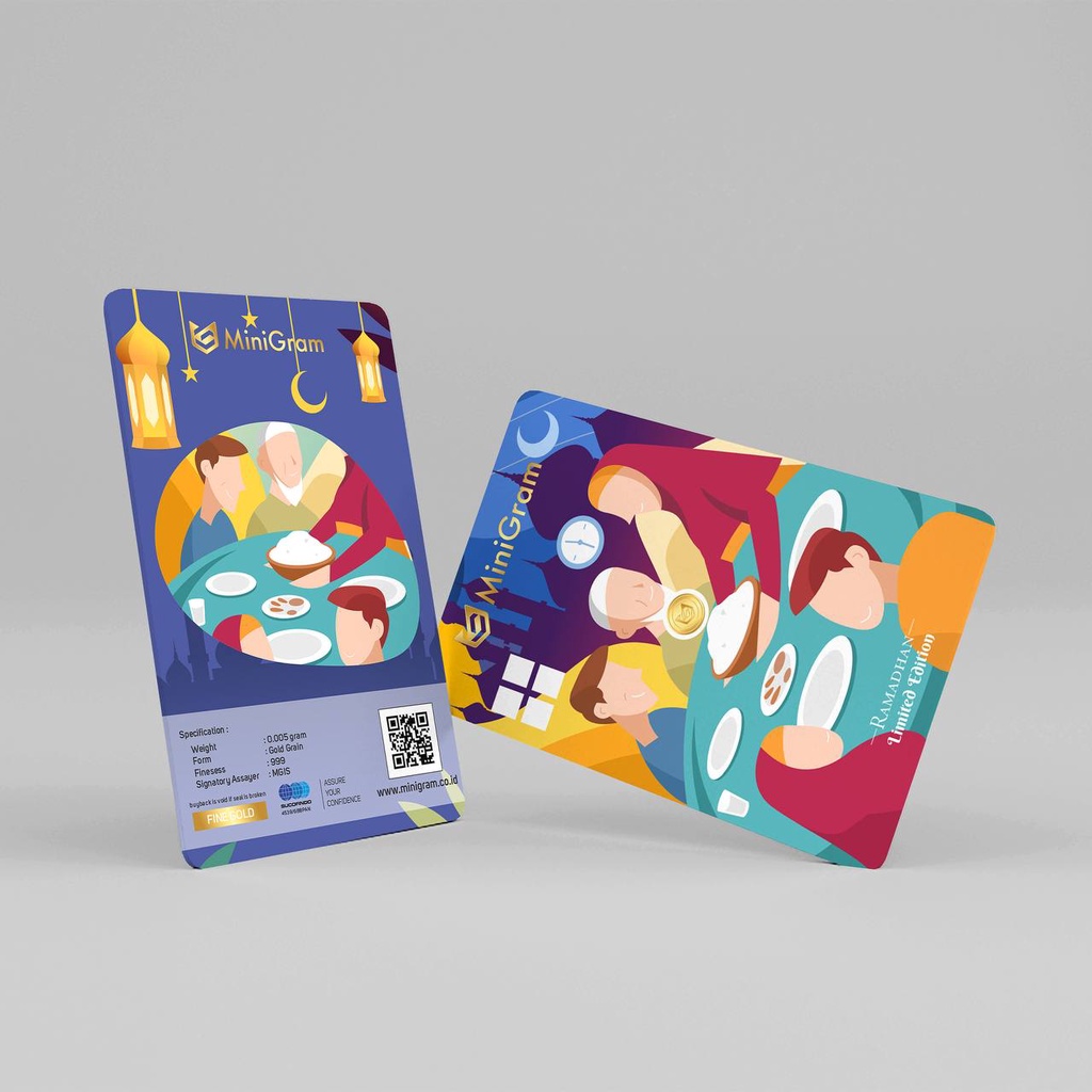 [Minigram Semarang] Minigram Ramadhan Gift Series 0,005 Gram Emas Murni 24 Karat Bersertifikat