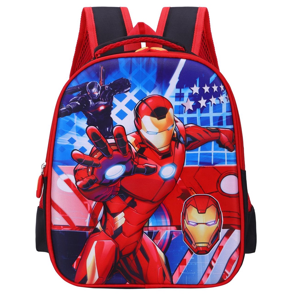 TAS RANSEL TIMBUL TERMURAH TAS ANAK SEKOLAH LAKI LAKI TK TAHAN AIR GAMBAR TIMBUL EMBOS IMPORT ( LORD 22102 13&quot; )