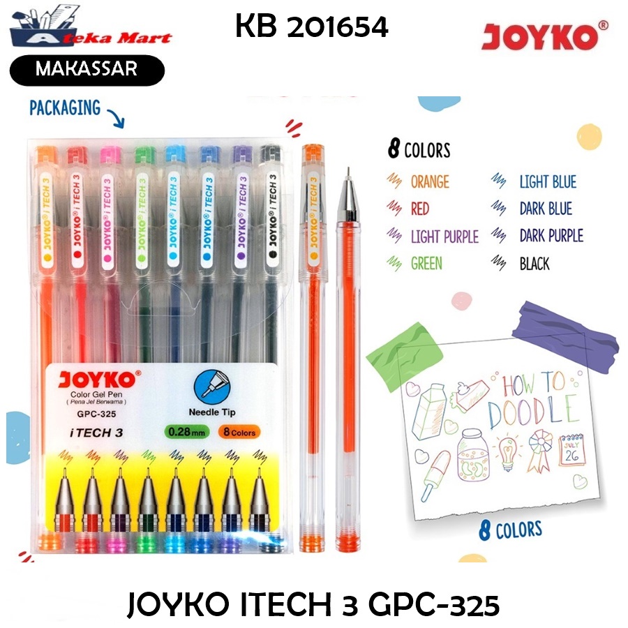 

[SET] JOYKO GEL PEN ITECH 3 GPC-325 / GEL PEN WARNA