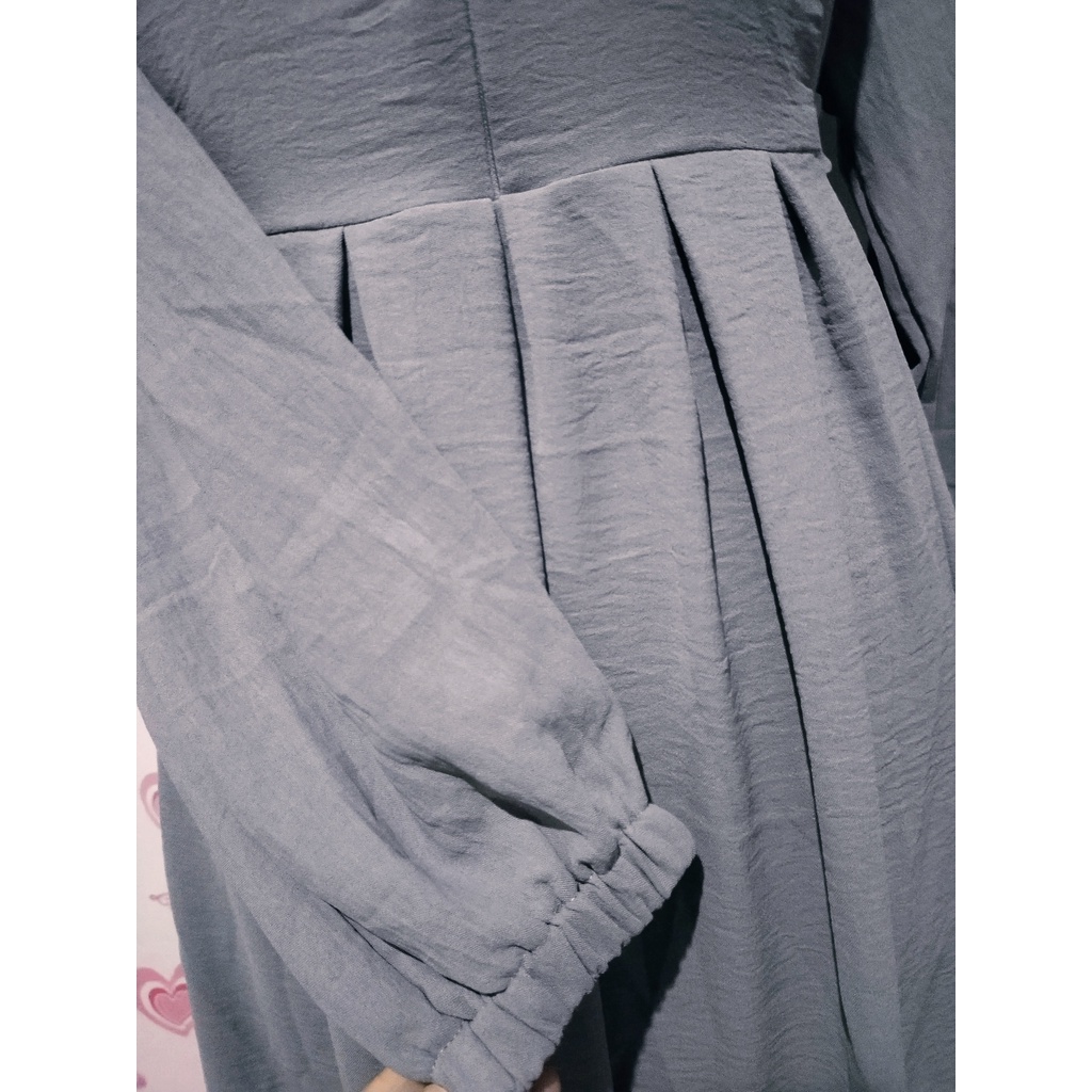 Udlia Gamis Crinkle Gamis Kantor Busui Tanya