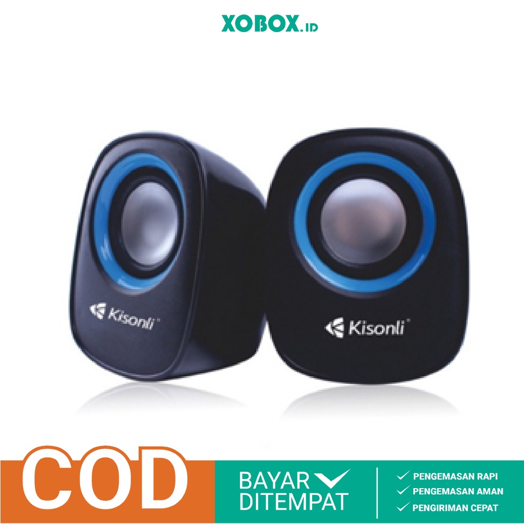 Speaker Mini Kisonli Multimedia V-360 Komputer / Laptop / HP With Switch Volume Control - XOBOX