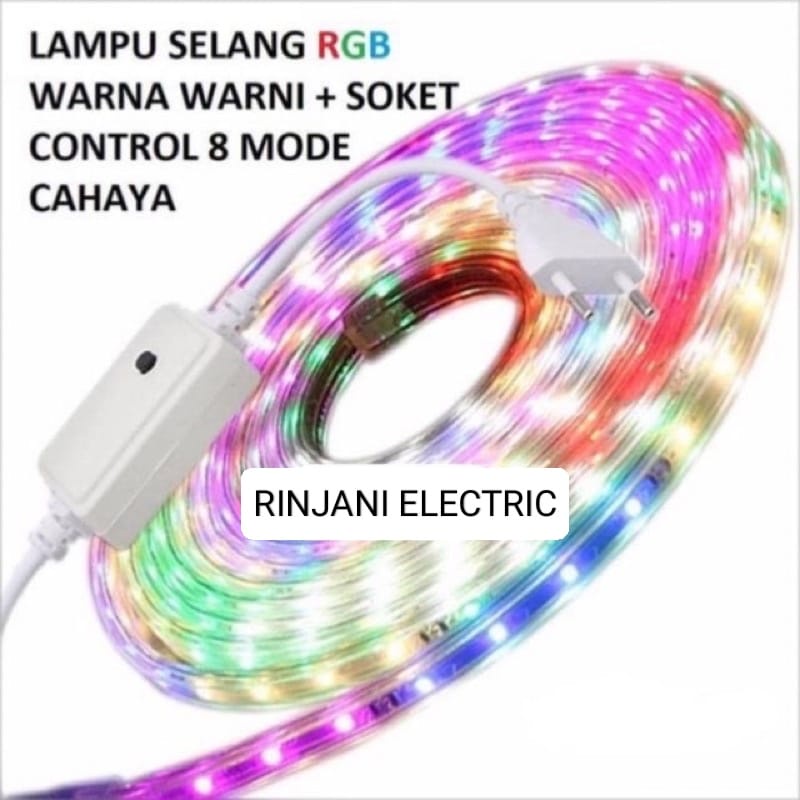 LAMPU LED STRIP SELANG WARNA WARNI 3528 2835 + ADAPTOR