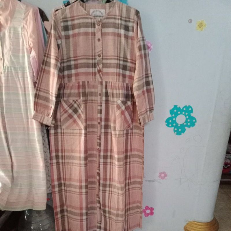 gamis katun triset