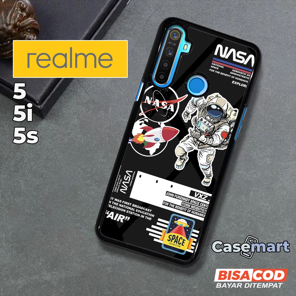 Case Realme 5 5i 5s [NASA] Casing Hp Realme 5 5i 5s CASEMART Case Hp REALME Custom Case Foto Kesing 