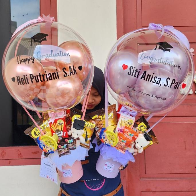 Buket Balon Bucket Snack Bouquet Balon