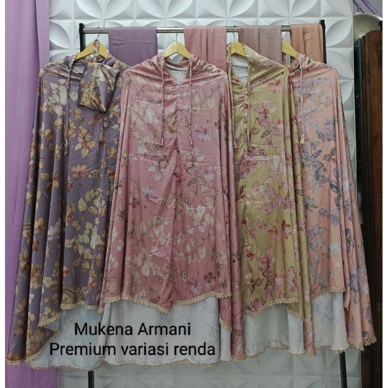 mukena Armani silk mewah / mukena mewah 2023