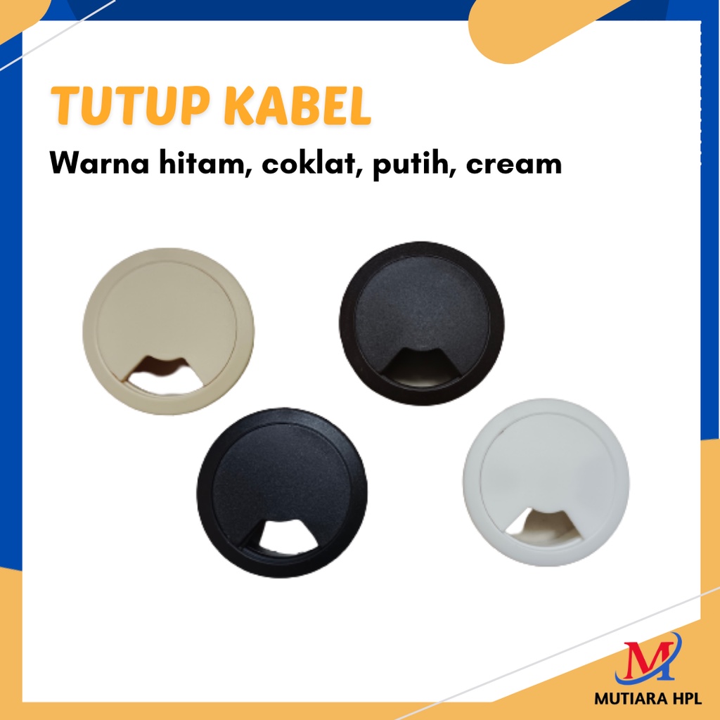 Gromet / Tutup Lubang Kabel Meja Plastik