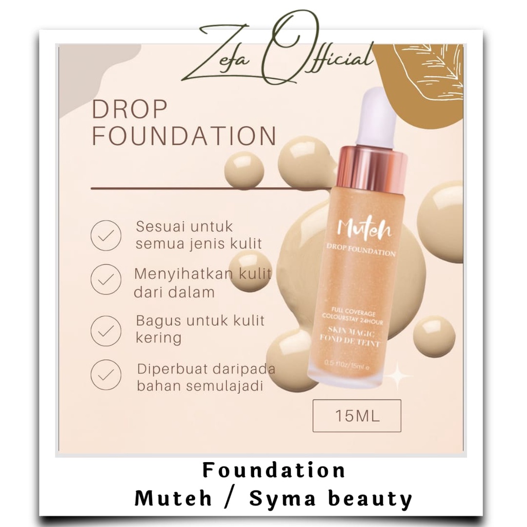 [Original Berhologram] Foundation Muteh Syma Beauty