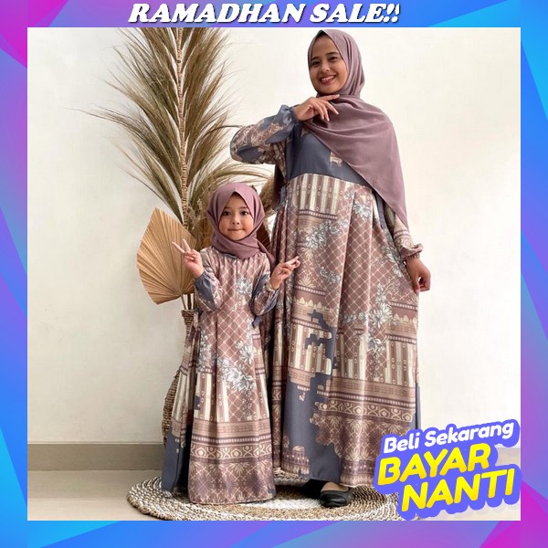 Gamis Couple Ibu Dan Anak Buhayyah Zeta Outfit Gamis Ibu Anak Perempuan Terbaru Couple Gamis Ibu Ana