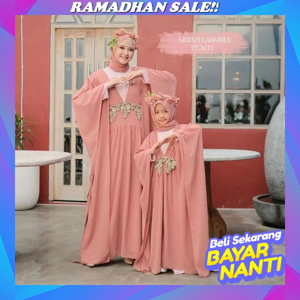 Gamis Couple Ibu Dan Anak Terbaru 2023 Aiko Mom And Teen By Nibras Gamis Ibu Anak Perempuan Terbaru 
