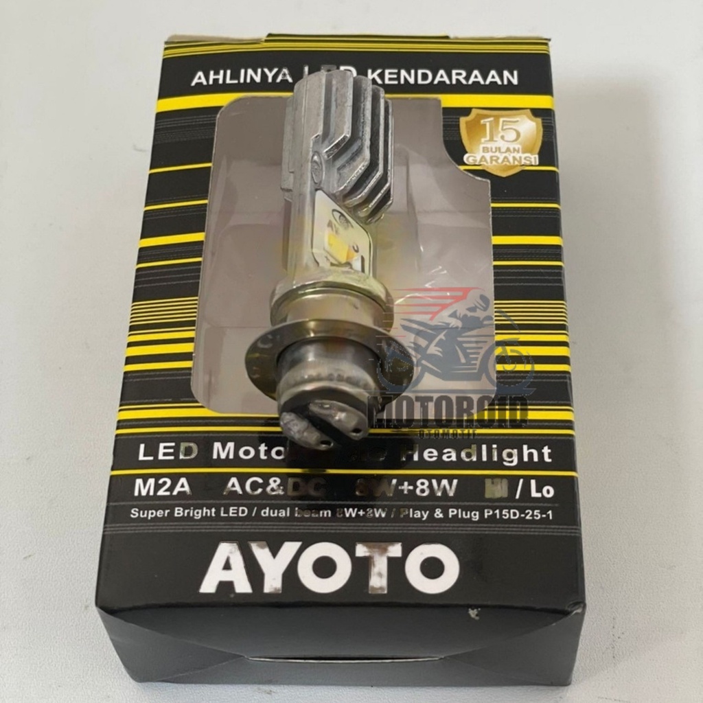 LAMPU DEPAN AYOTO M2A H6 BEBEK MATIC UNIVERSAL HEADLAMP