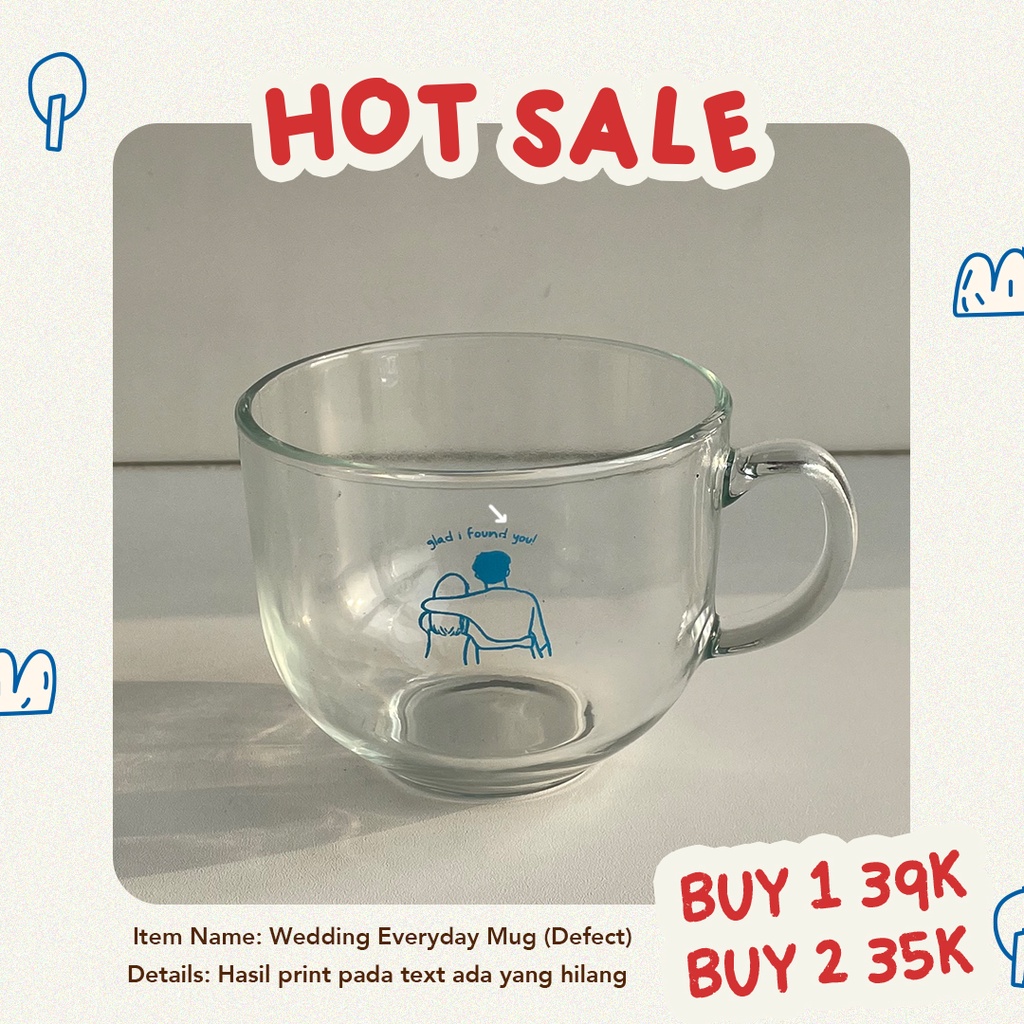 HOT SALE Aesthetic Drinking Glass (Sample / Defect Sale)