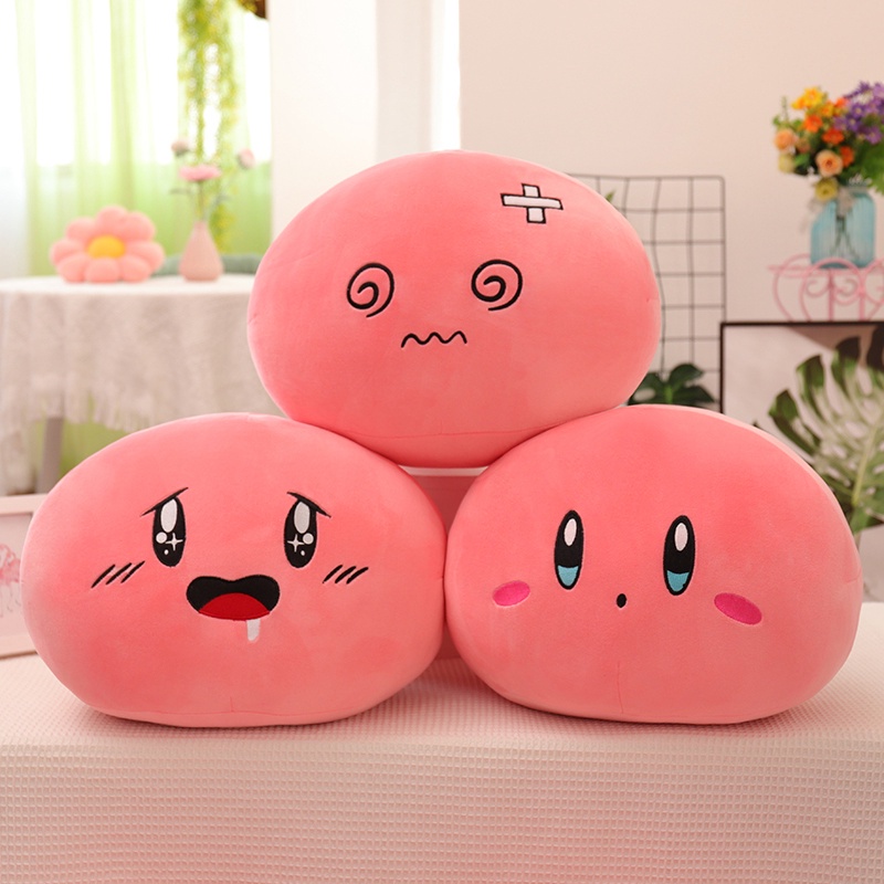 Bantal Tidur Karakter Anime Kirby Plush Doll Bantal Boneka Mainan Mewah Kado Ulang Tahun Anak Ukuran 30cm