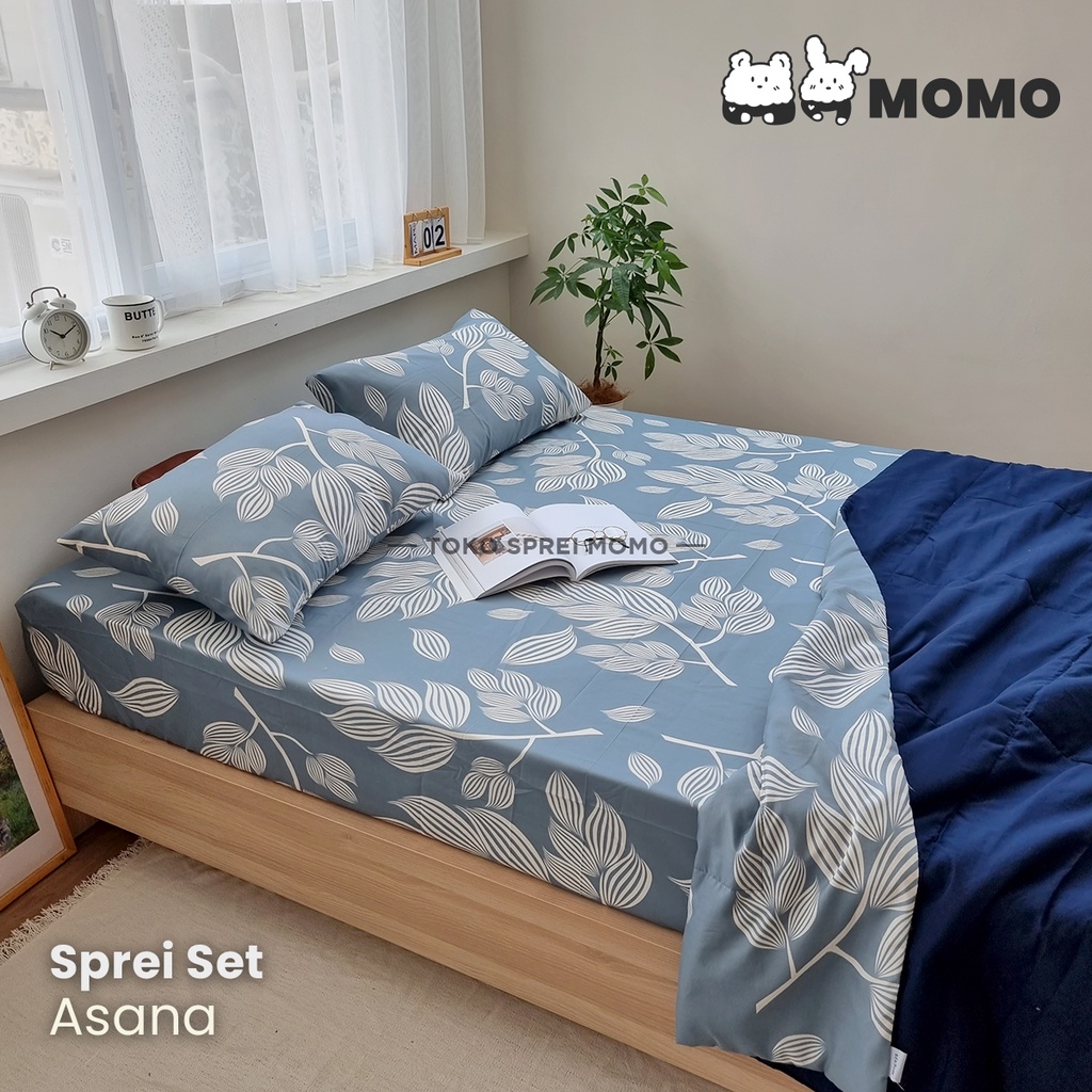 Sprei Set Motif bunga MOMO - Ukuran 160, 180 dan 200 x 200