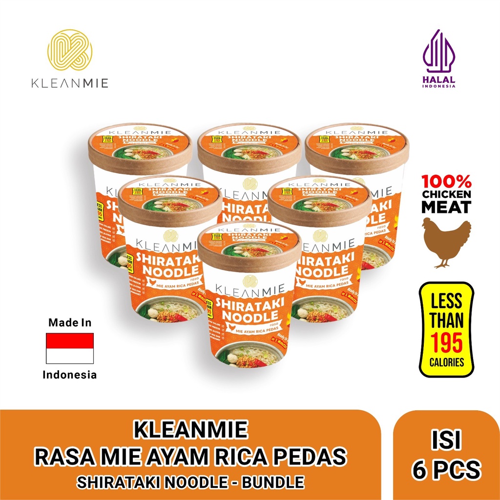 

6 PCS KleanMie Rasa Rica – Frozen Shirataki Noodle