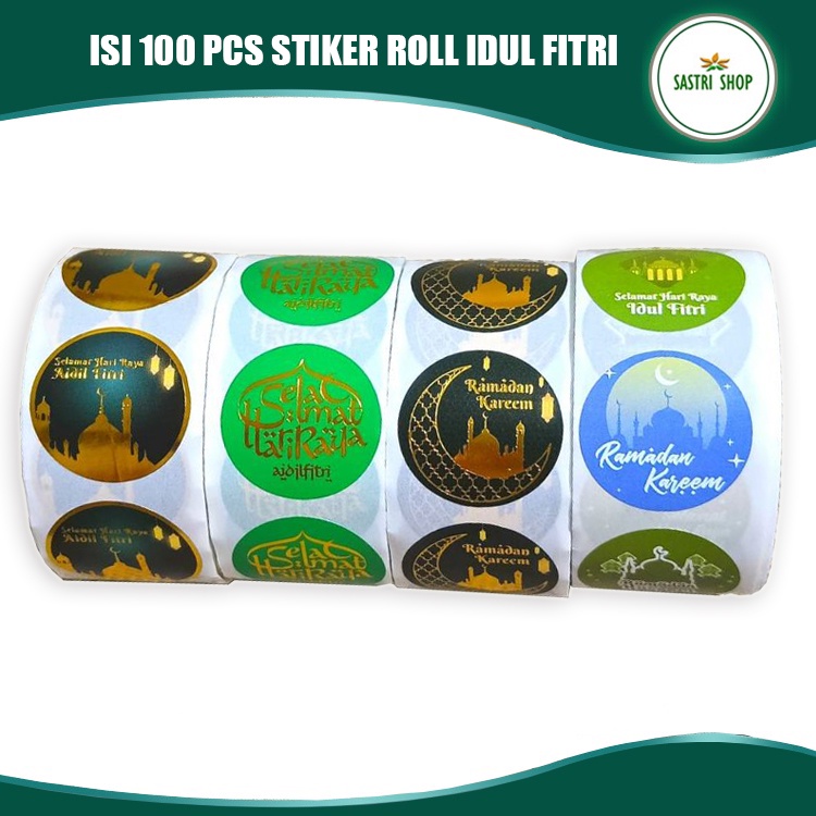 

1 Roll Isi 100 Pcs Stiker Idul Fitri - Stiker Label Idul Fitri - Stiker Kemasan Termurah!