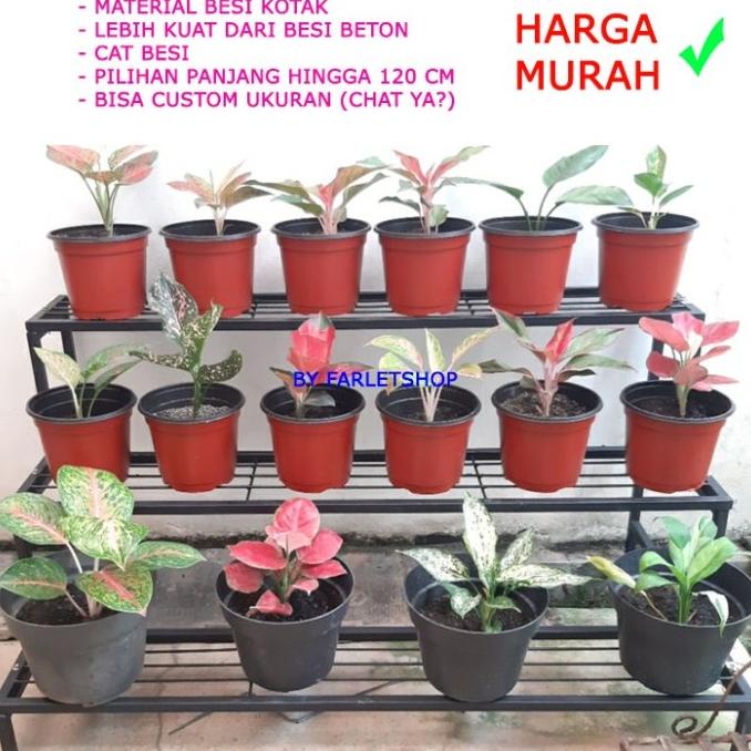 Rak Bunga Besi Susun 3 / Rak Tanaman / Rak Pot Kembang Yolandah25