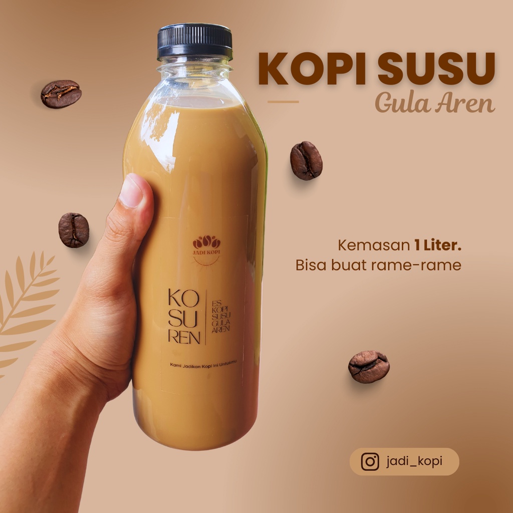 

Promoo! Kopi Susu Gula Aren Siap Minum (1 Liter)