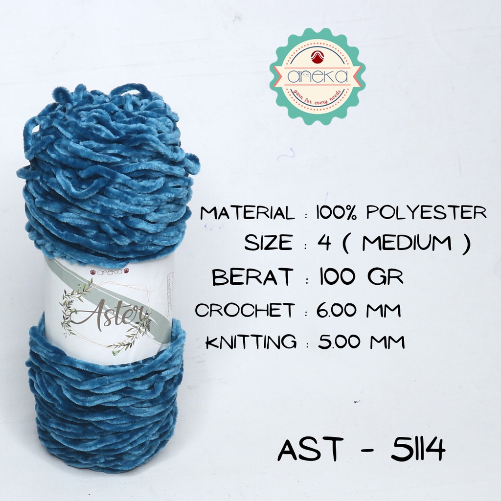 Benang Rajut Bludru Aster / Velvet Knitting Yarn 5114