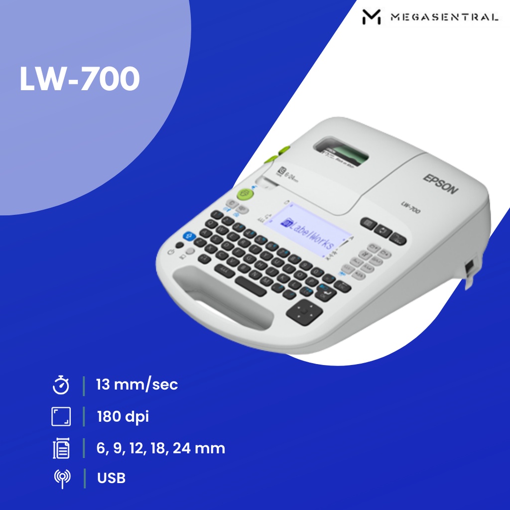 

Epson Label Works LW-700 PC Connectable Label Printer