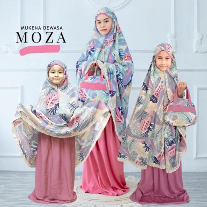 Mukena Anak Katun premium Motif Karakter Bunga