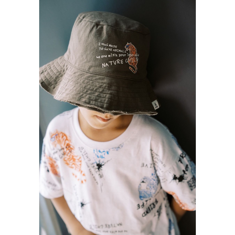 BOHOPANNA RIPPED BUCKET HAT - RIPPED BUCKET HAT - TOPI ANAK