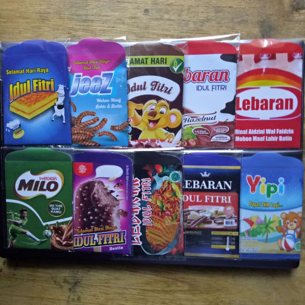 

Grosir AMPLOP LEBARAN BESAR (Uang Lipat 1 kali) satu pack isi 8 Amplop