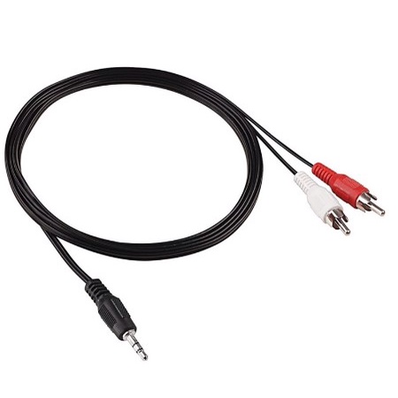 KABEL AUDIO JACK AUX 2 IN 1 TEBAL 1.2M/AUX 2IN1/AUX 1IN1 22CM