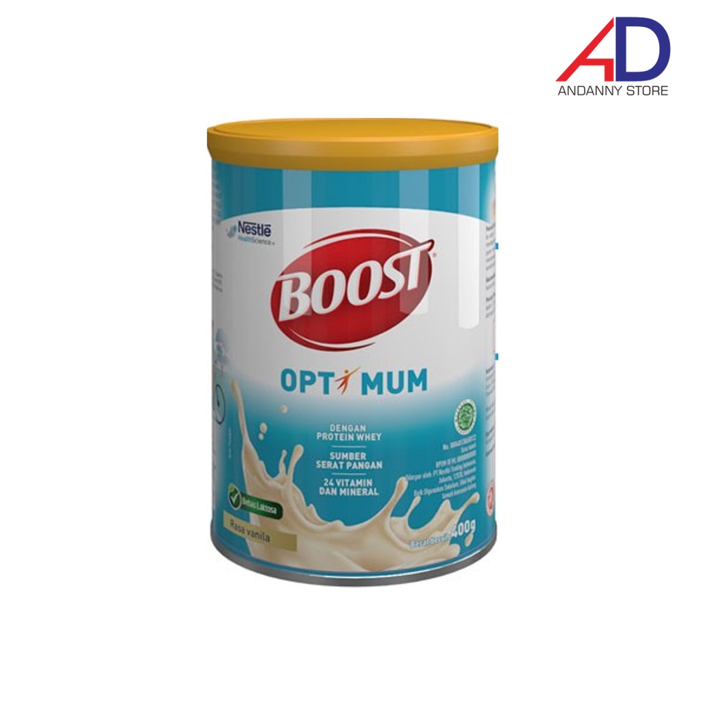 

NESTLE NUTREN BOOST OPTIMUM 400GR RASA VANILA / SUSU NUTRISI TAMBAHAN