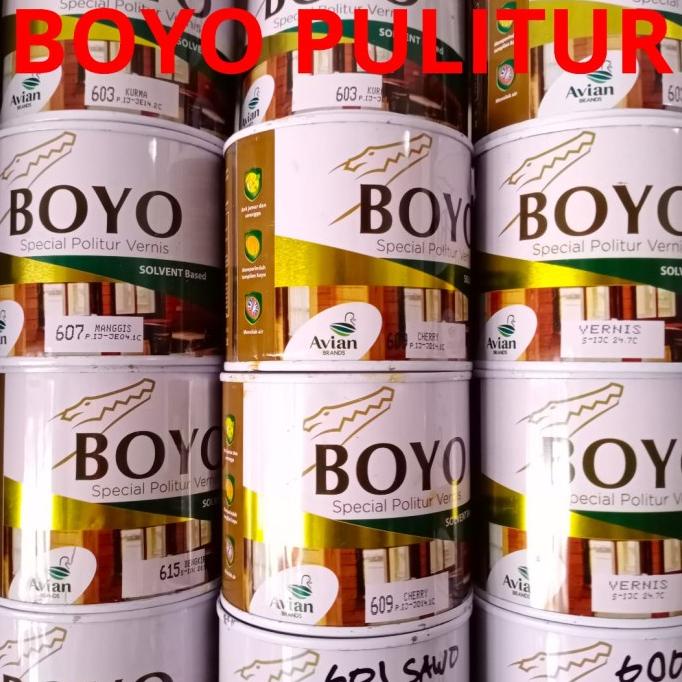 best produk] Politur BOYO / Vernis / politur / cat pelitur BOYO / pelitur 0.5 Liter