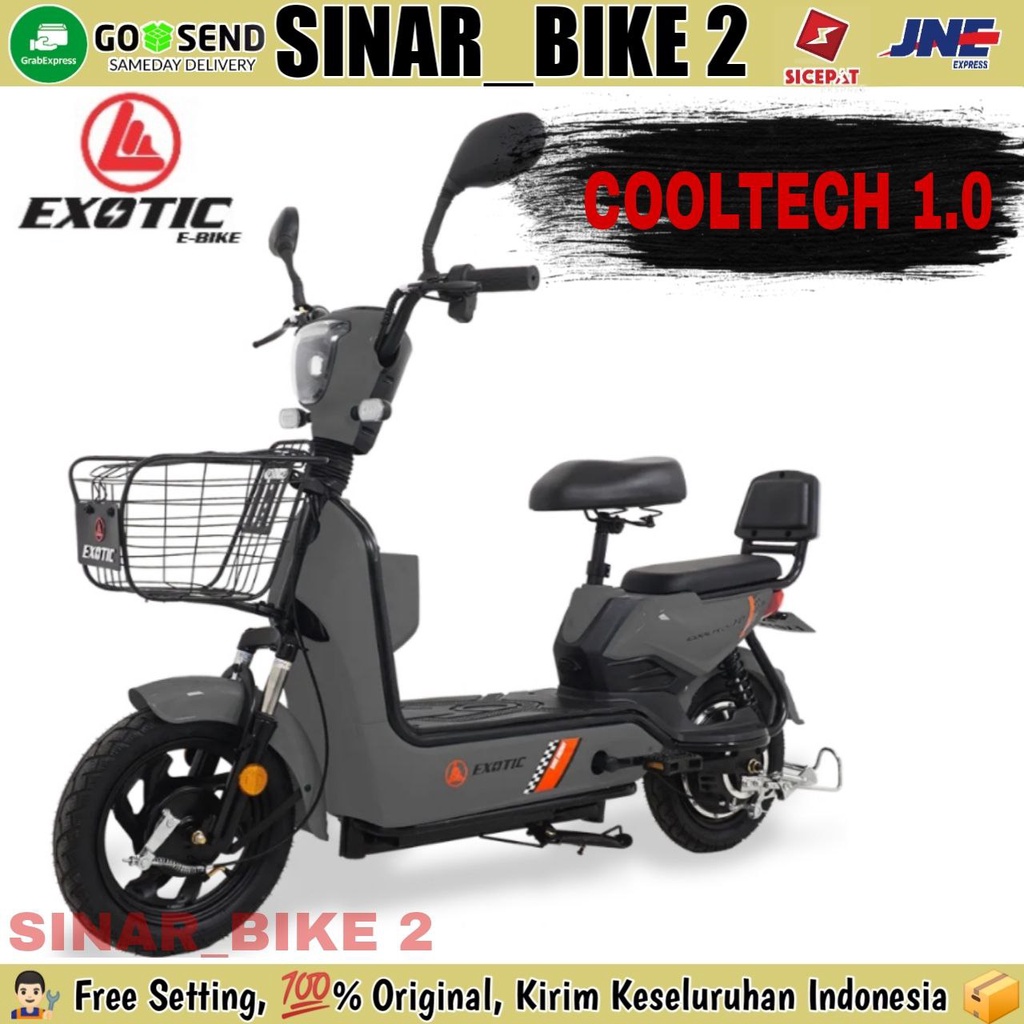 Sepeda Listrik EXOTIC GROZA MX Removable Battery ElectricBike  500 Watt &amp; Exotic Cooltech 1.0 500 Watt