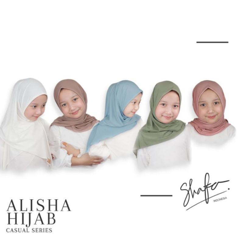 'Casual S-L" Alisha Hijab Casual Series (Scarf/Segitiga Instan Anak) Promo Best Seller