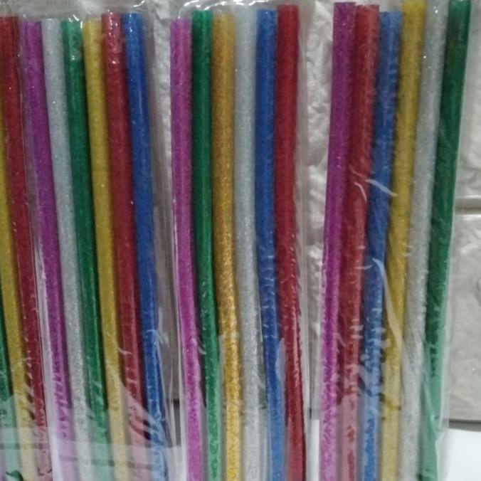 ~~~] Lem lilin warna glitter kecil